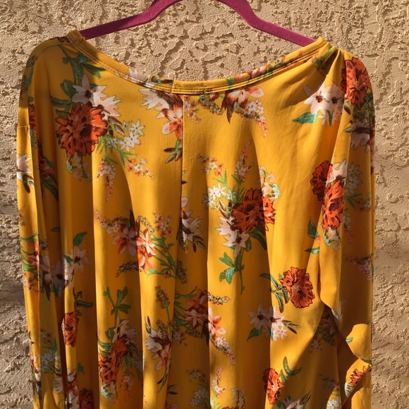 Yellow Floral Dress - Picture 6 of 7